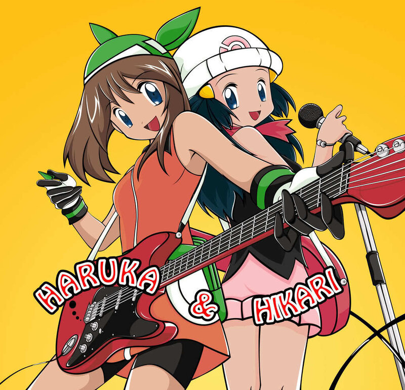 Haruka and Hikari rock band