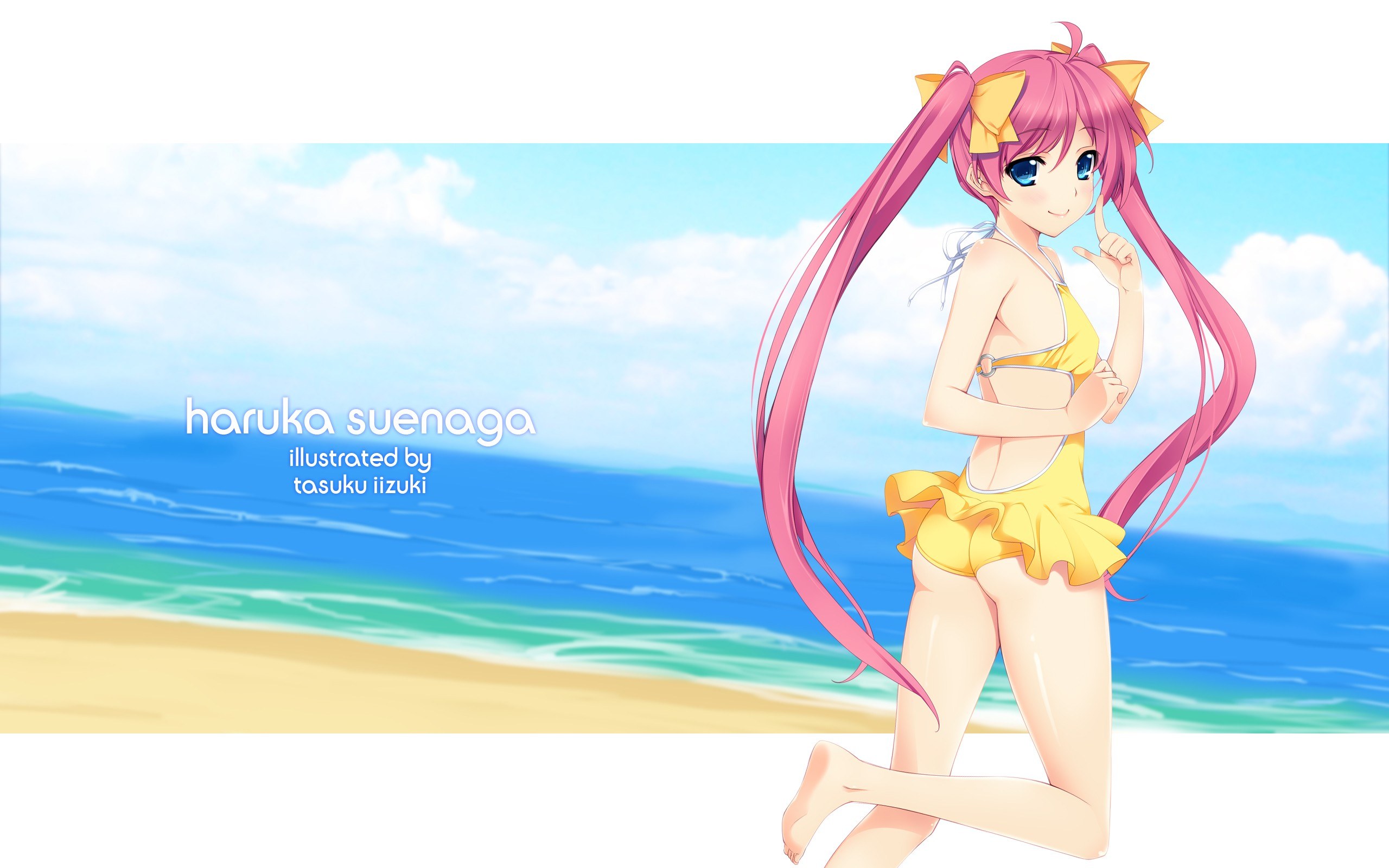 Haruka Suenaga at the beach