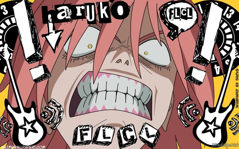 Haruko from FLCL screaming