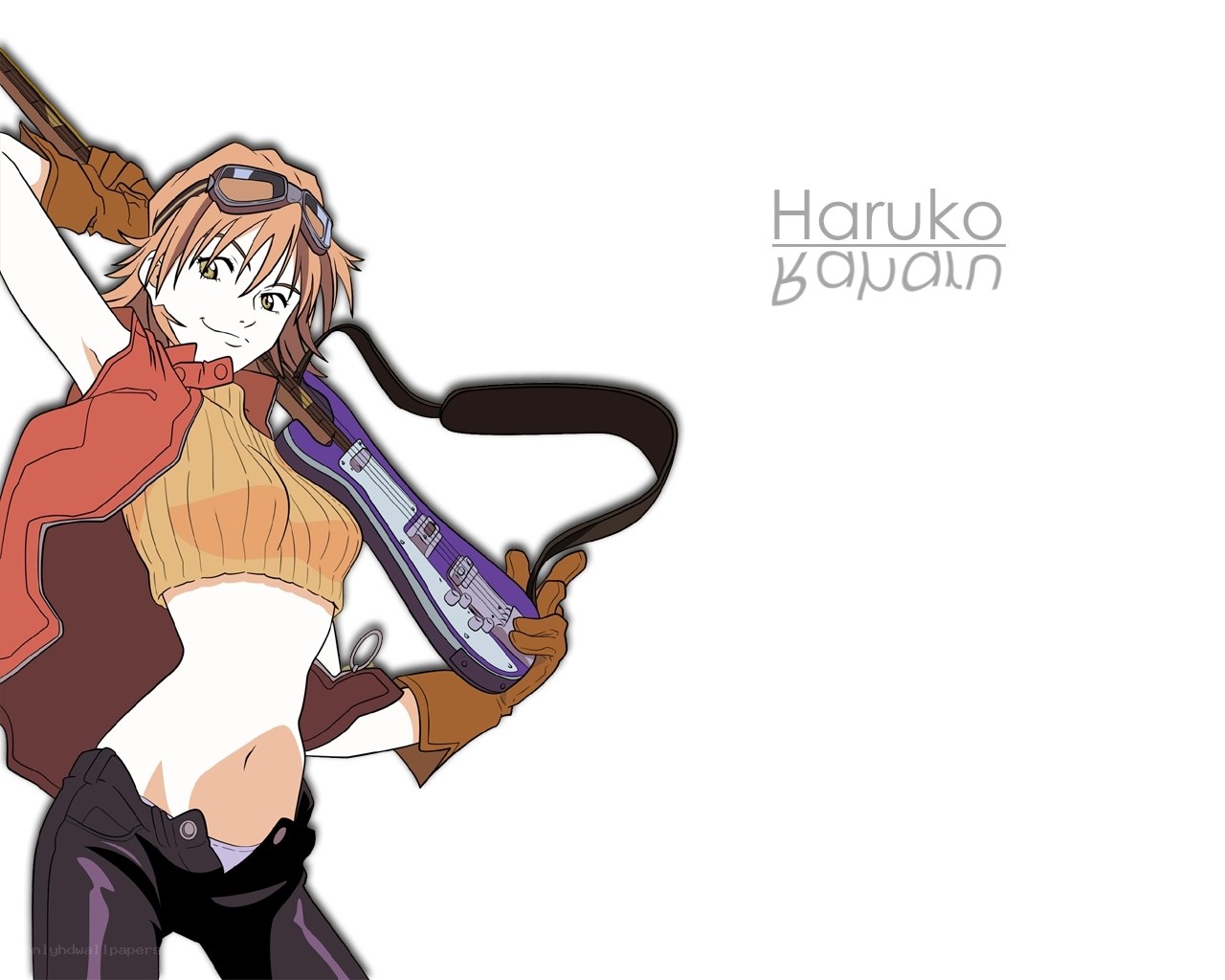 Haruko with guitar