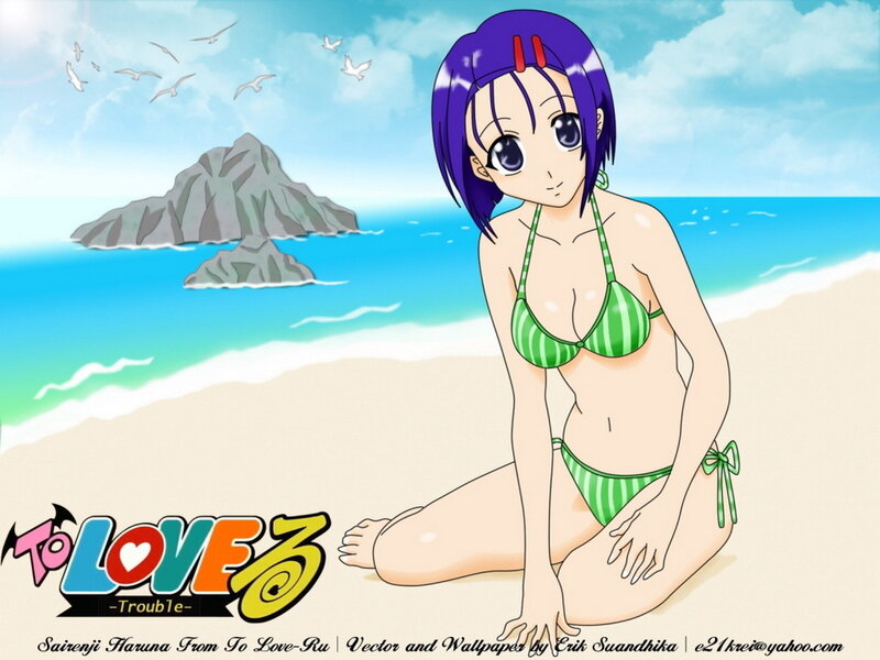 Haruna on the beach