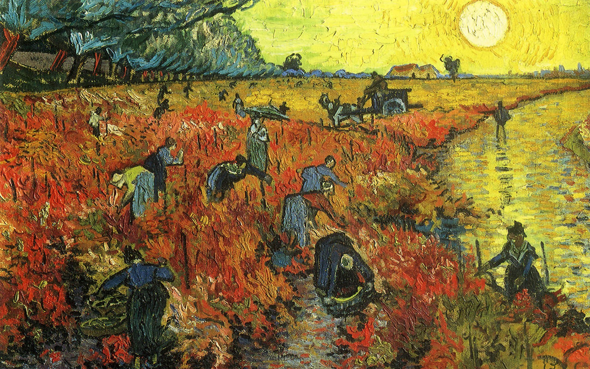 Harvest in a Red Field