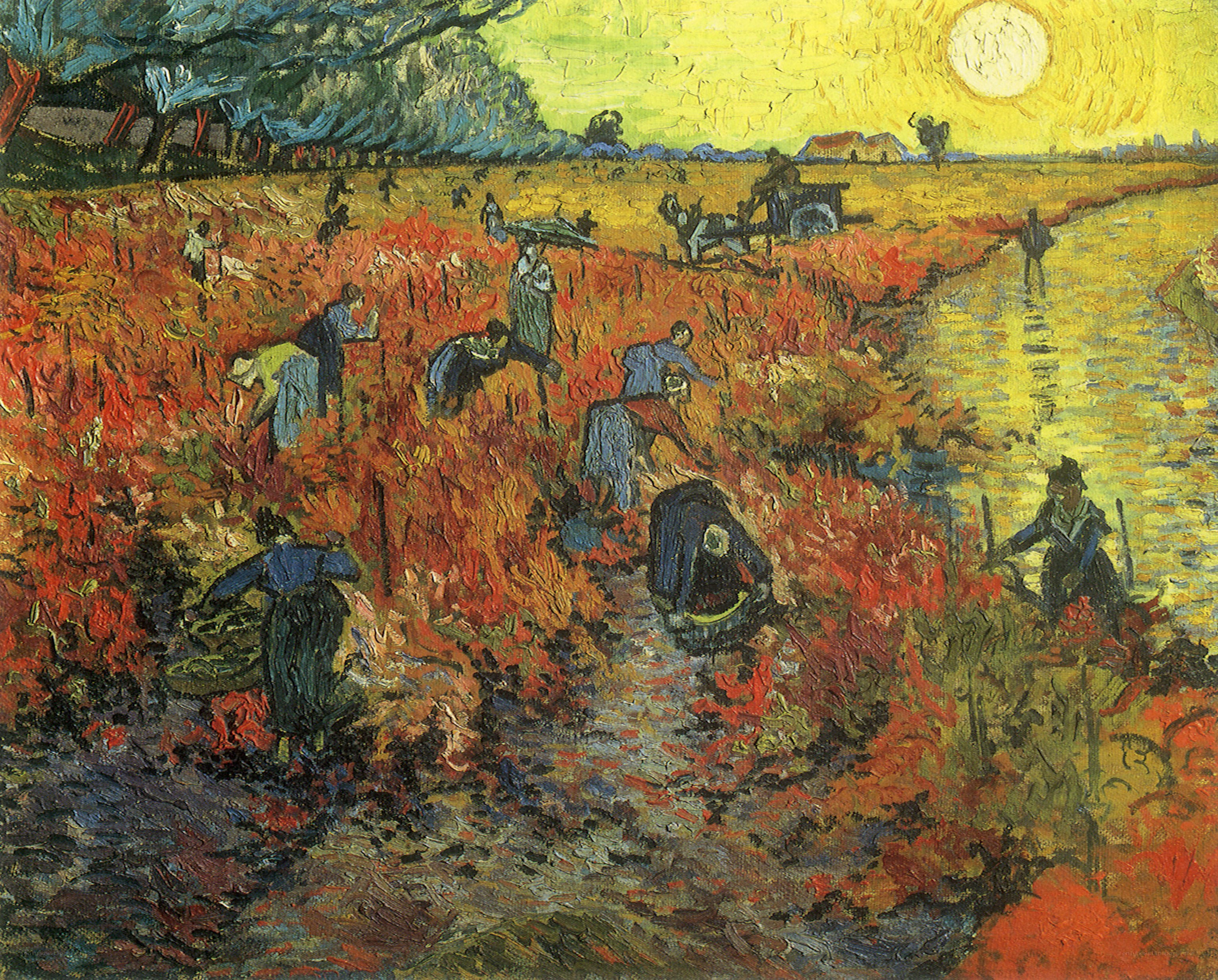 Harvest in a Red Field