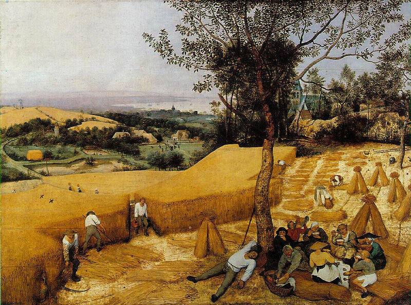 Harvest Scene in a Countryside