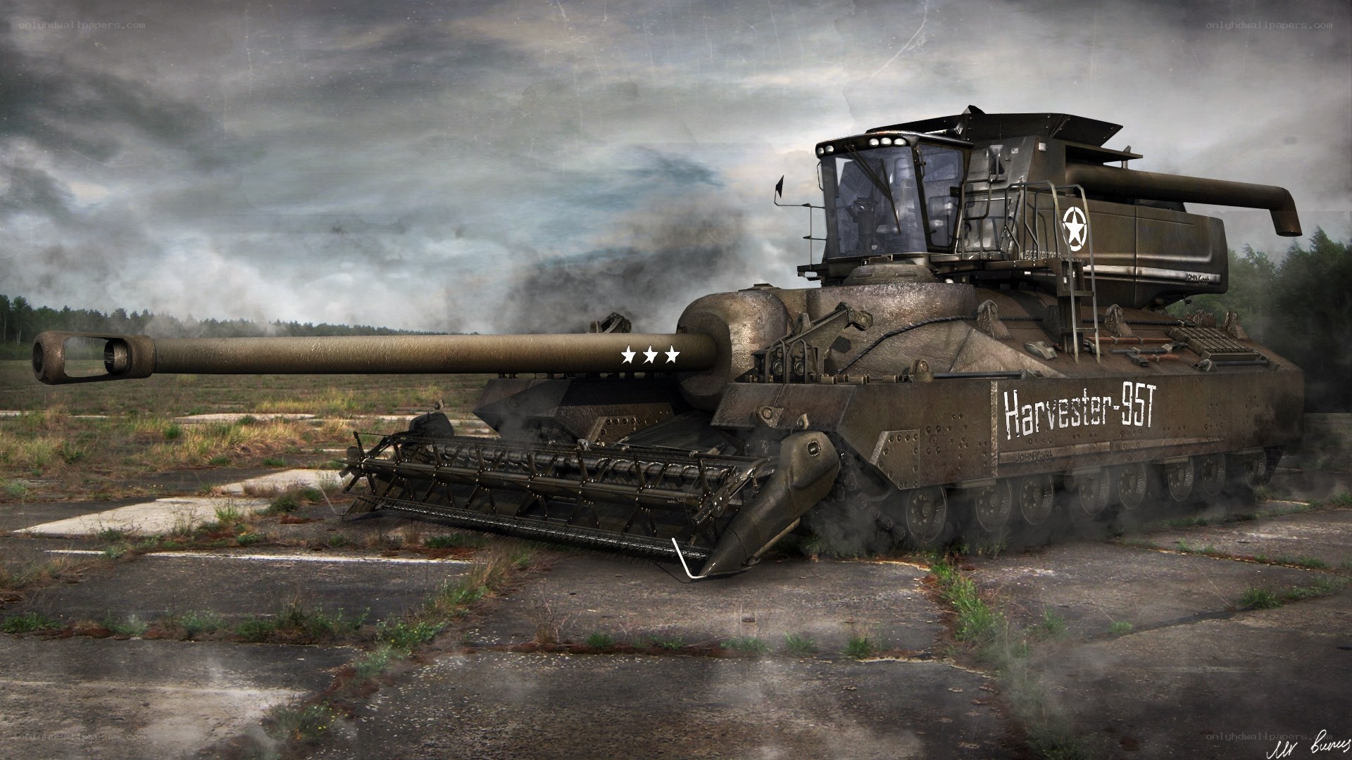 Harvester-95T tank concept