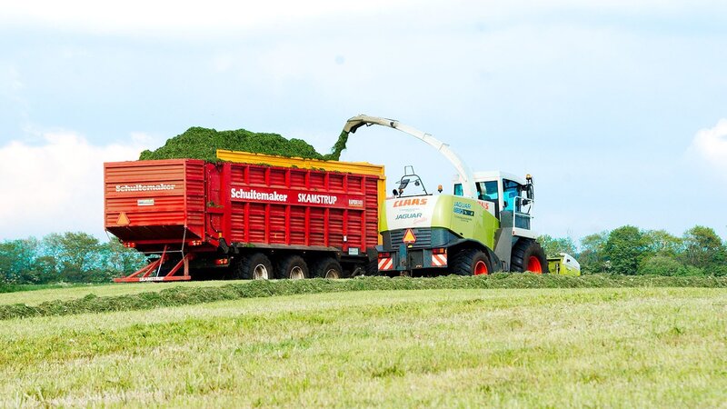 Harvester Loading Silage — Green