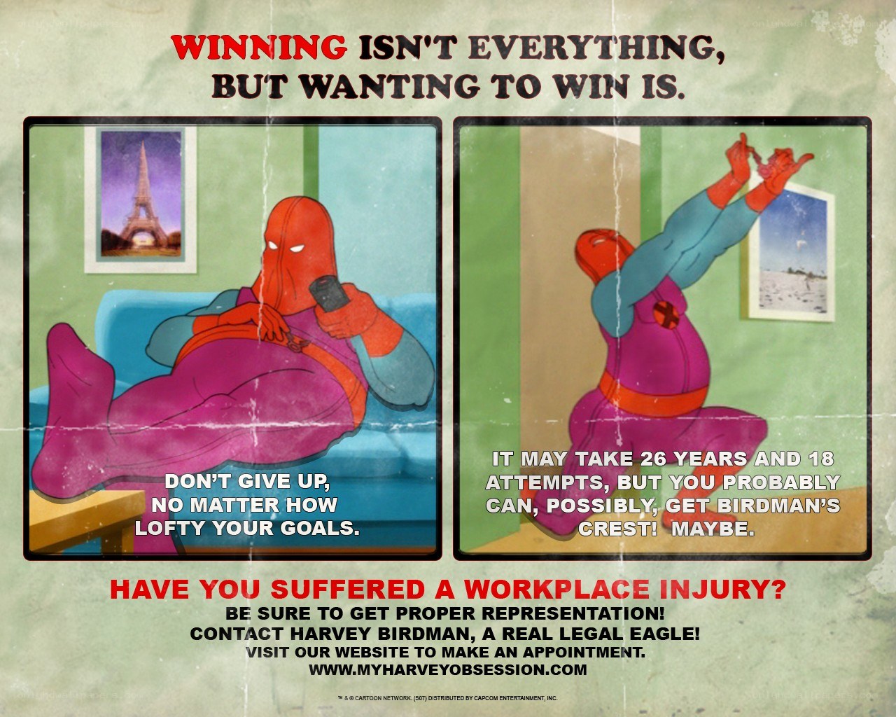 Harvey Birdman ad