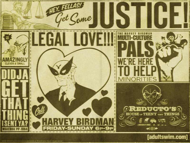 Harvey Birdman legal love ad