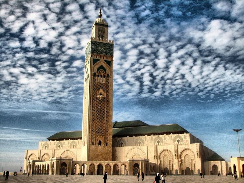 Hassan II Mosque — Blue