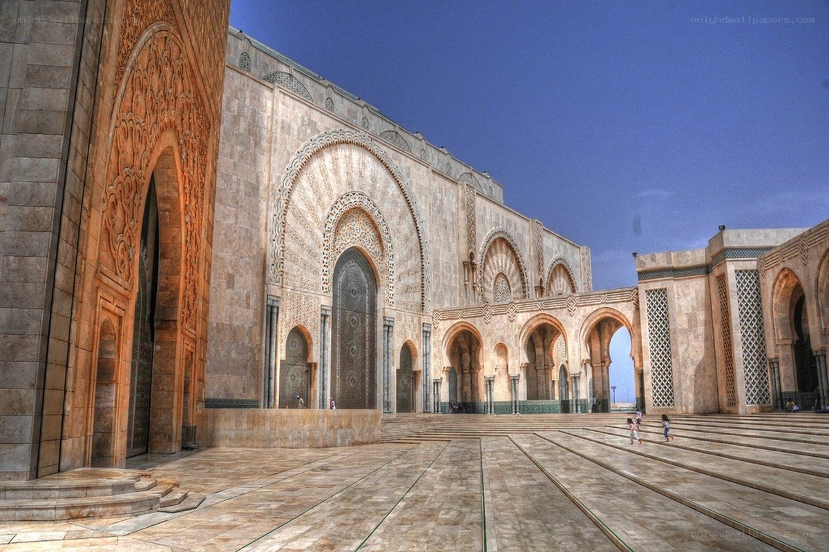 Hassan II Mosque courtyard
