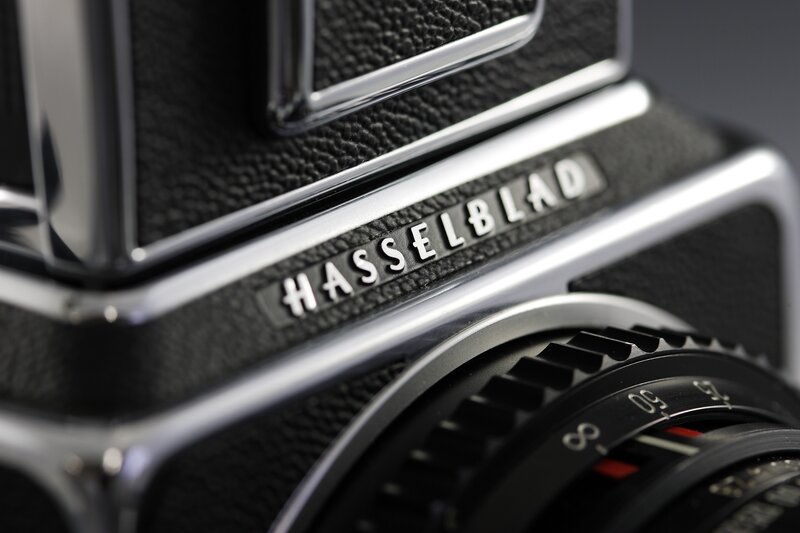 Hasselblad Camera — Black, Dramatic