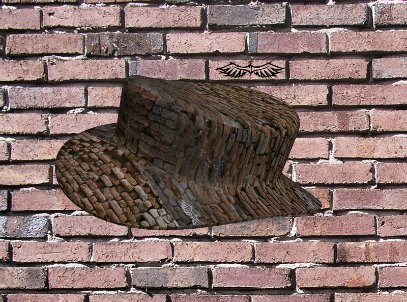hat made of bricks