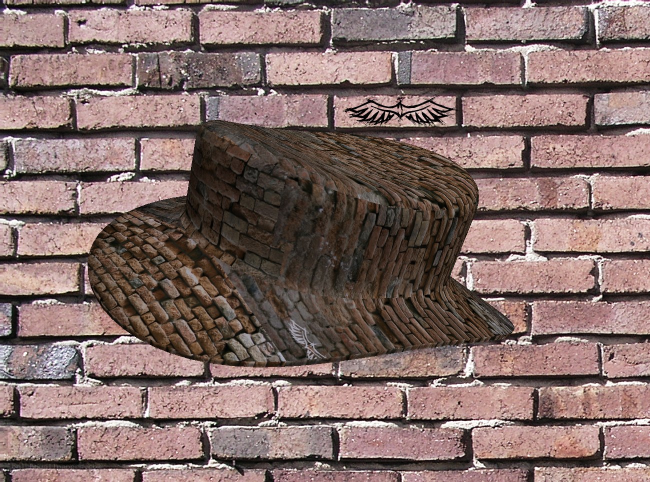 hat made of bricks
