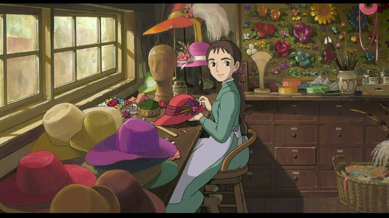hat-making workshop scene