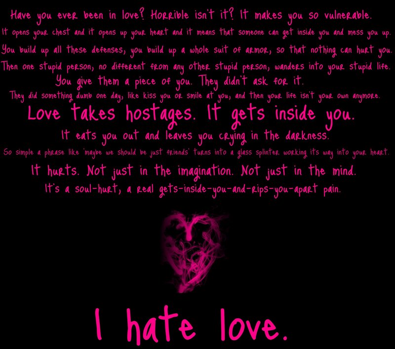 hate love text