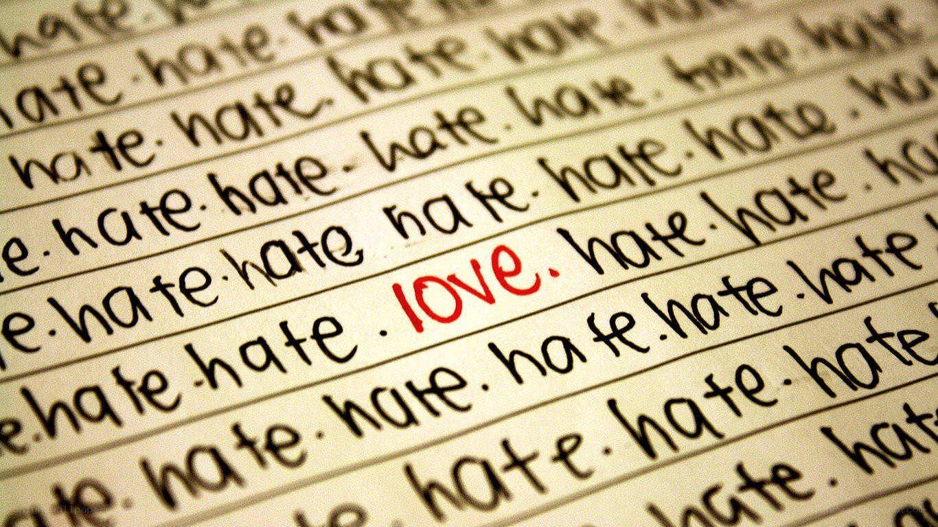 hate vs love words