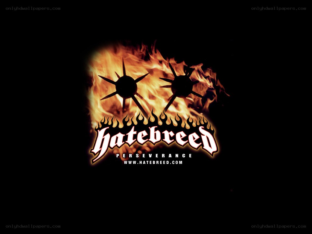 Hatebreed band logo with fire