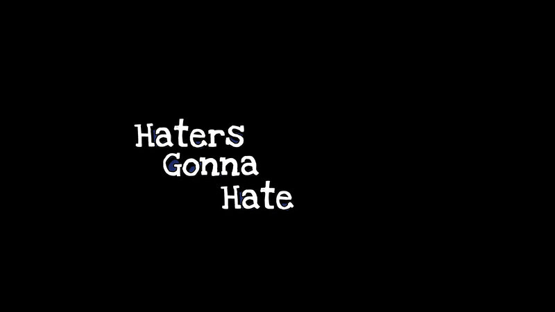 Haters Gonna Hate text