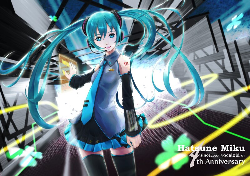 Hatsune Miku 4th Anniversary Art