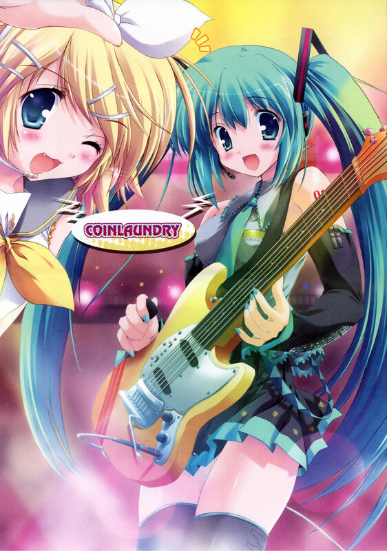 Hatsune Miku and a friend performing