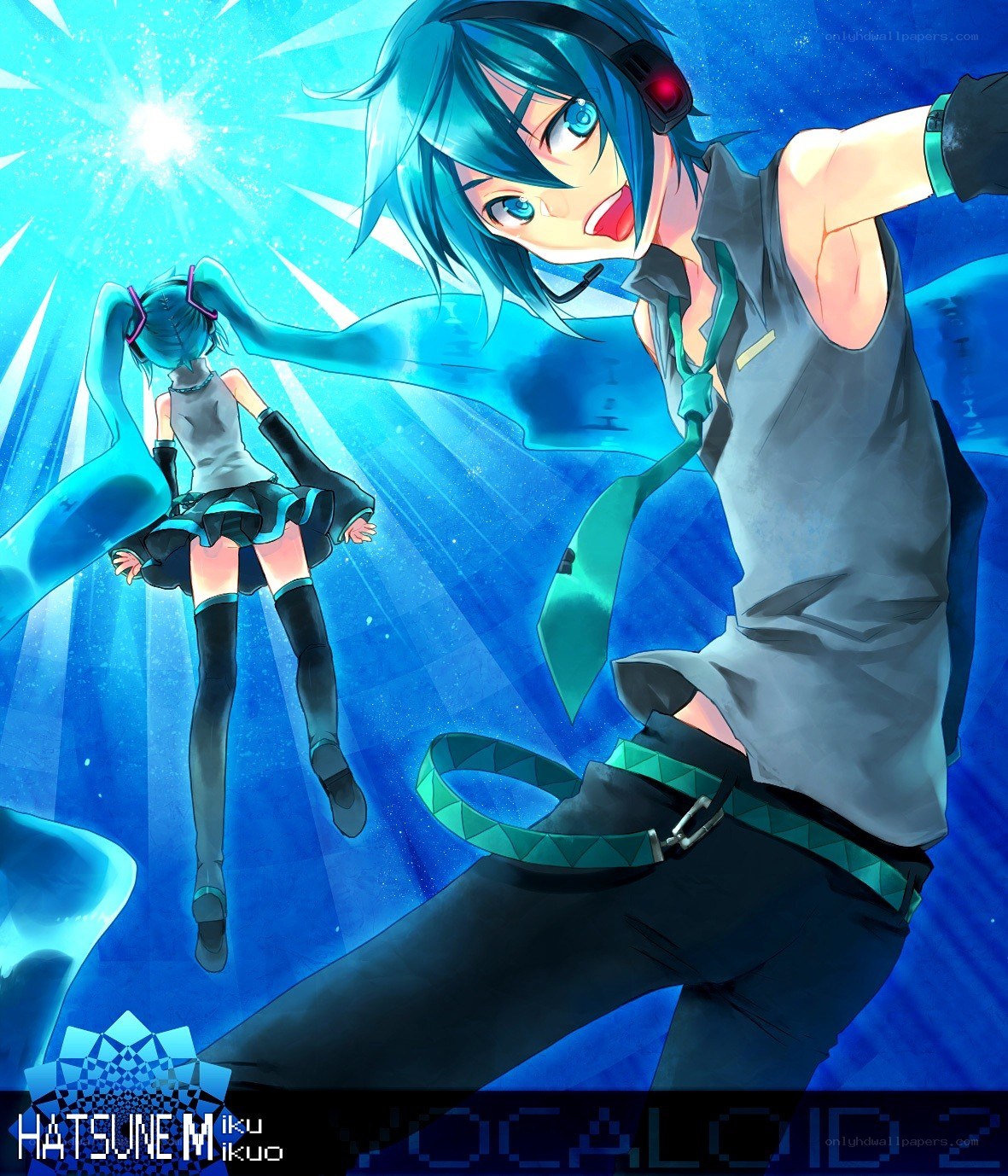 Hatsune Miku and Vocaloid 2 artwork