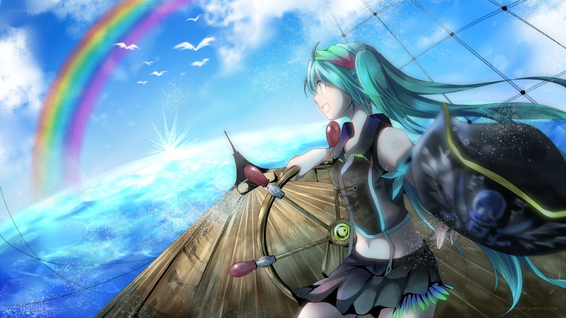 hatsune miku at the helm