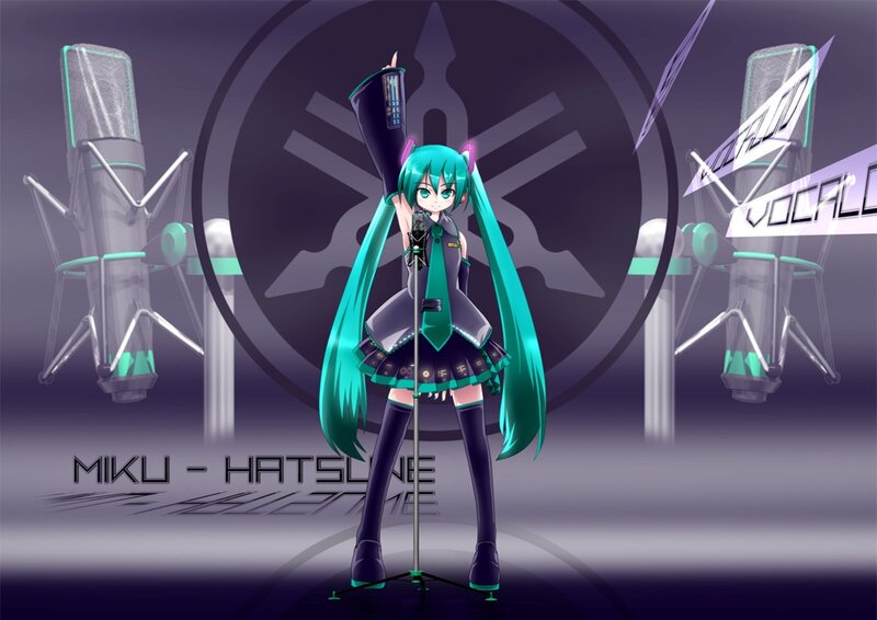 Hatsune Miku Character — Teal