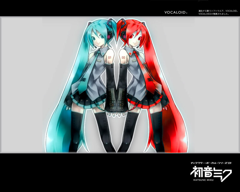 Hatsune Miku dual character art