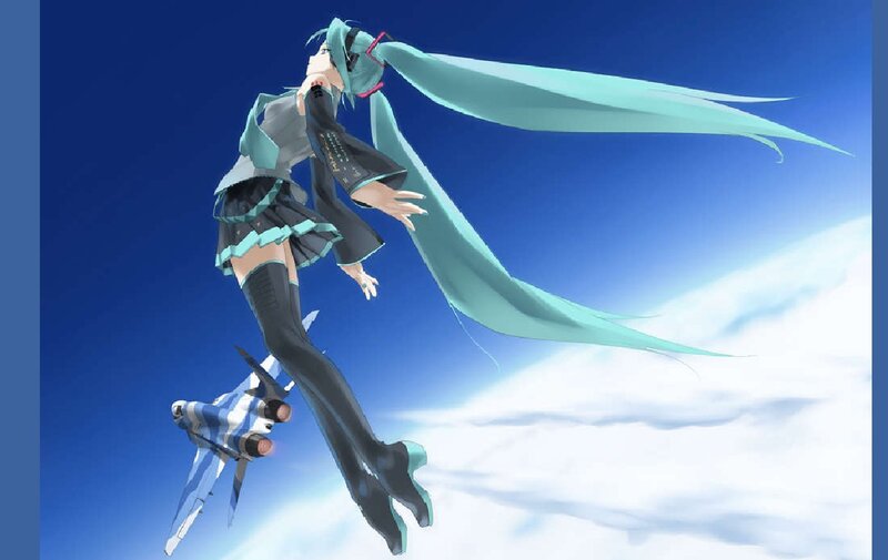 Hatsune Miku Flying