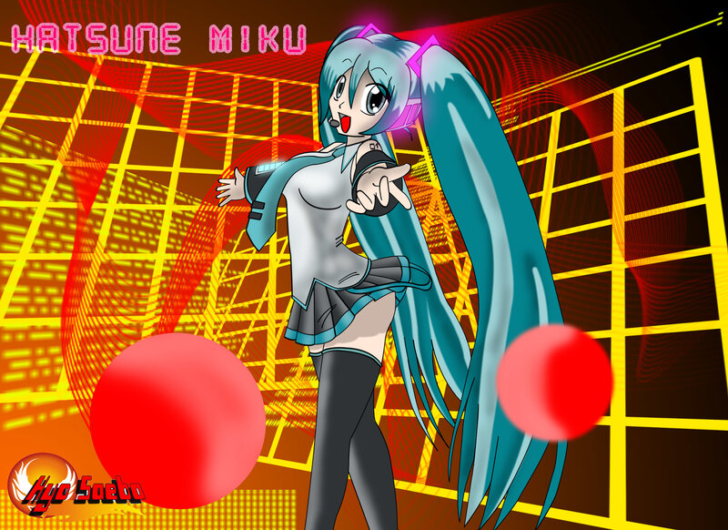 Hatsune Miku in a digital world