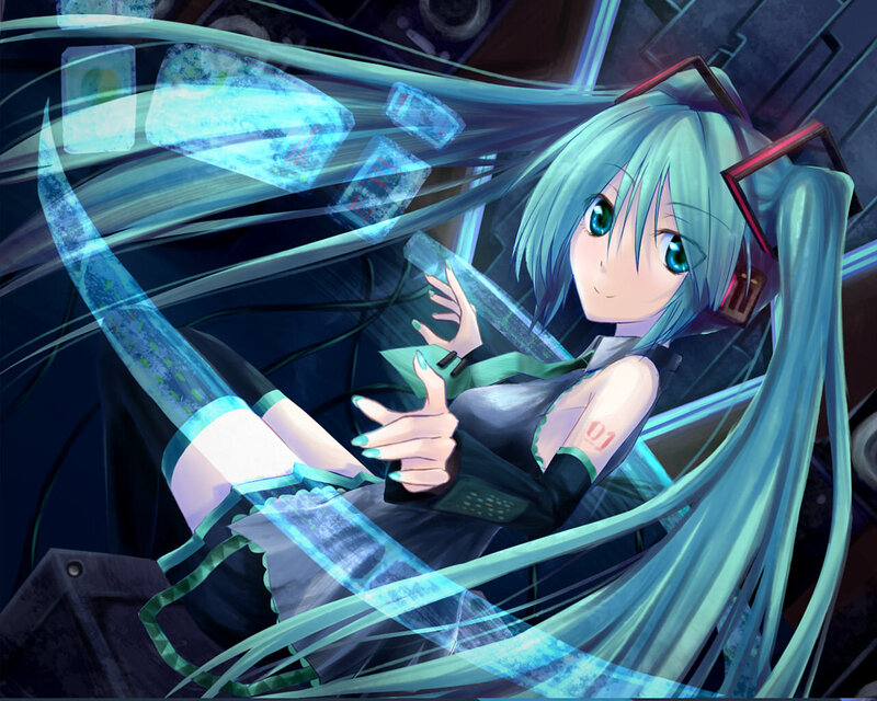 hatsune miku in a digital world