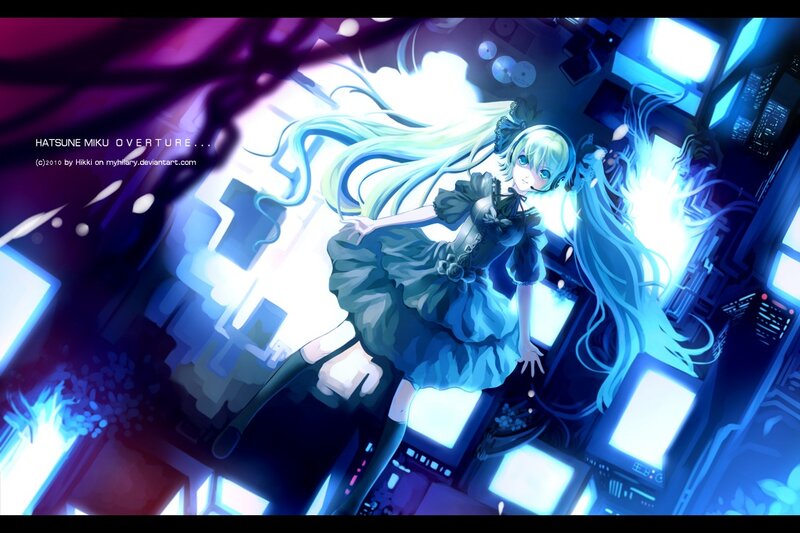 Hatsune Miku in a digital world