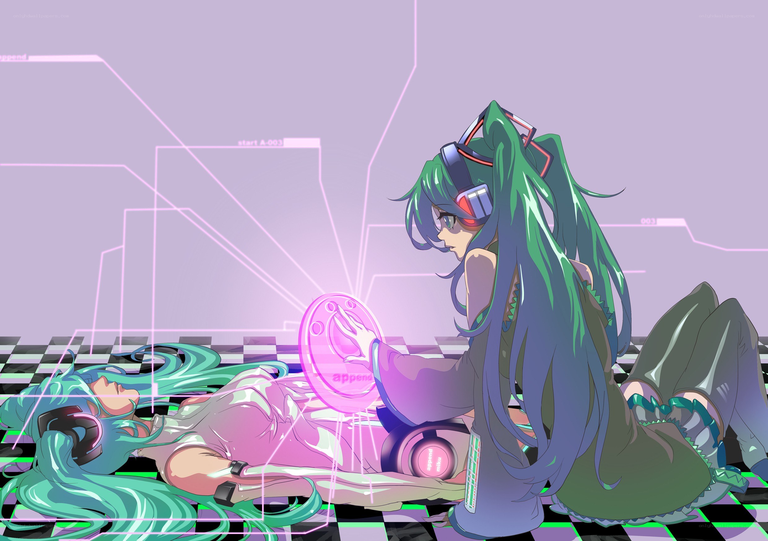 Hatsune Miku in a digital world