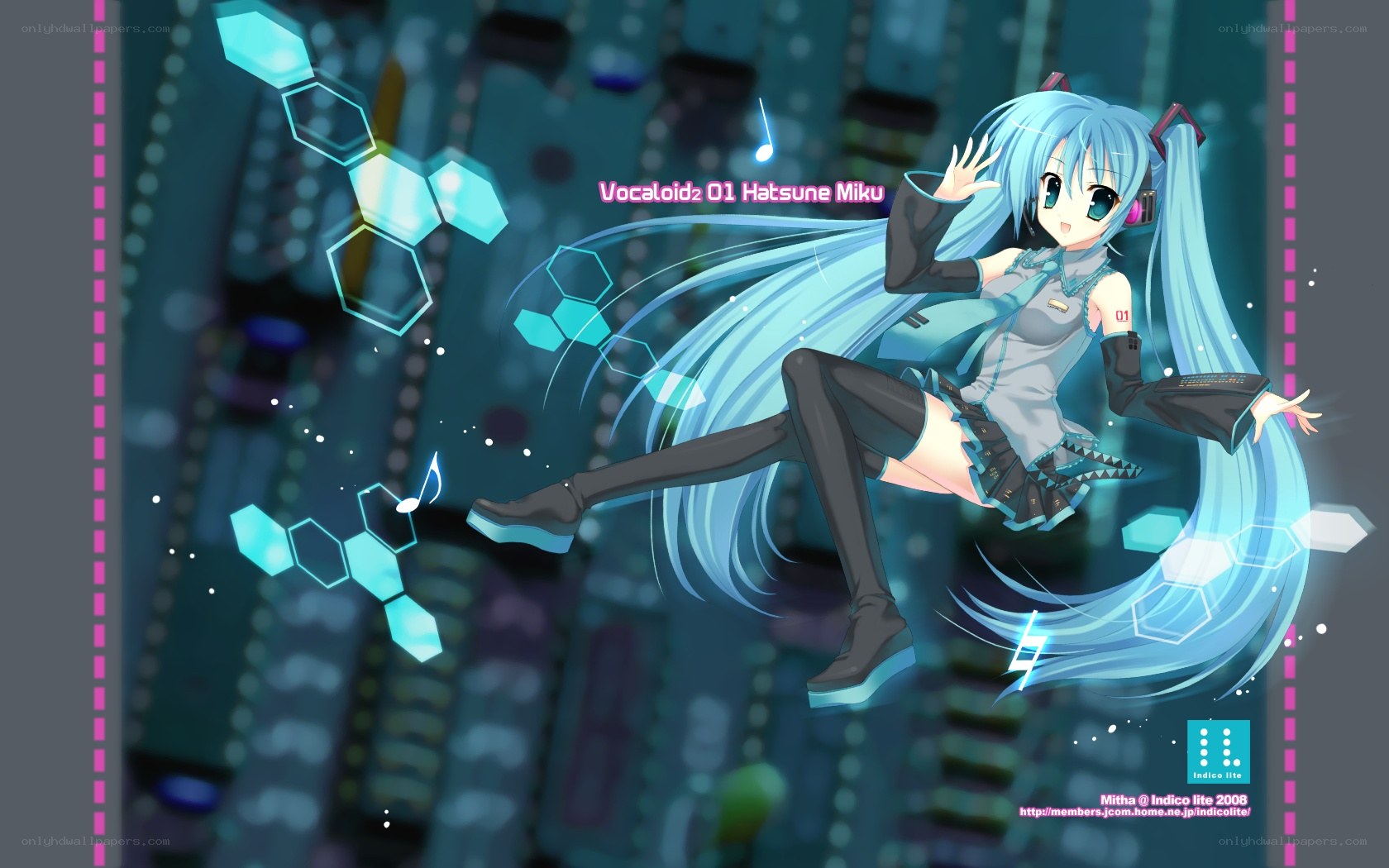 Hatsune Miku in a digital world