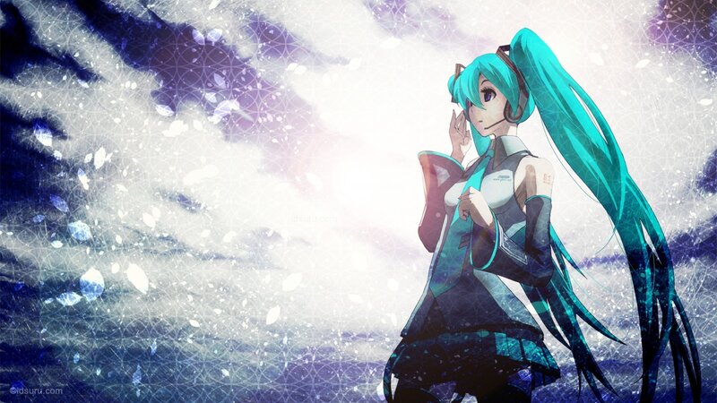 Hatsune Miku in a dreamy scene