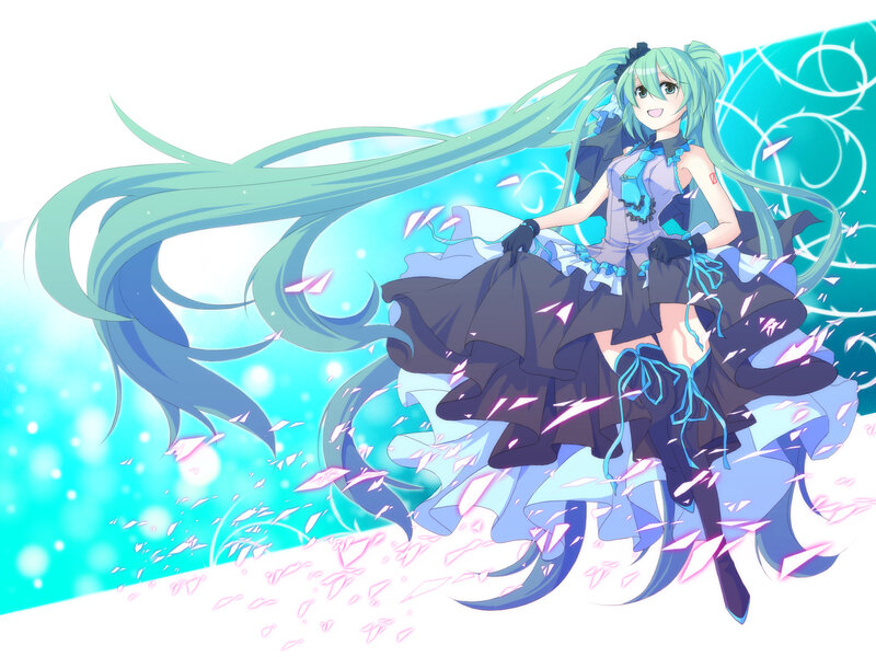 hatsune miku in a dress