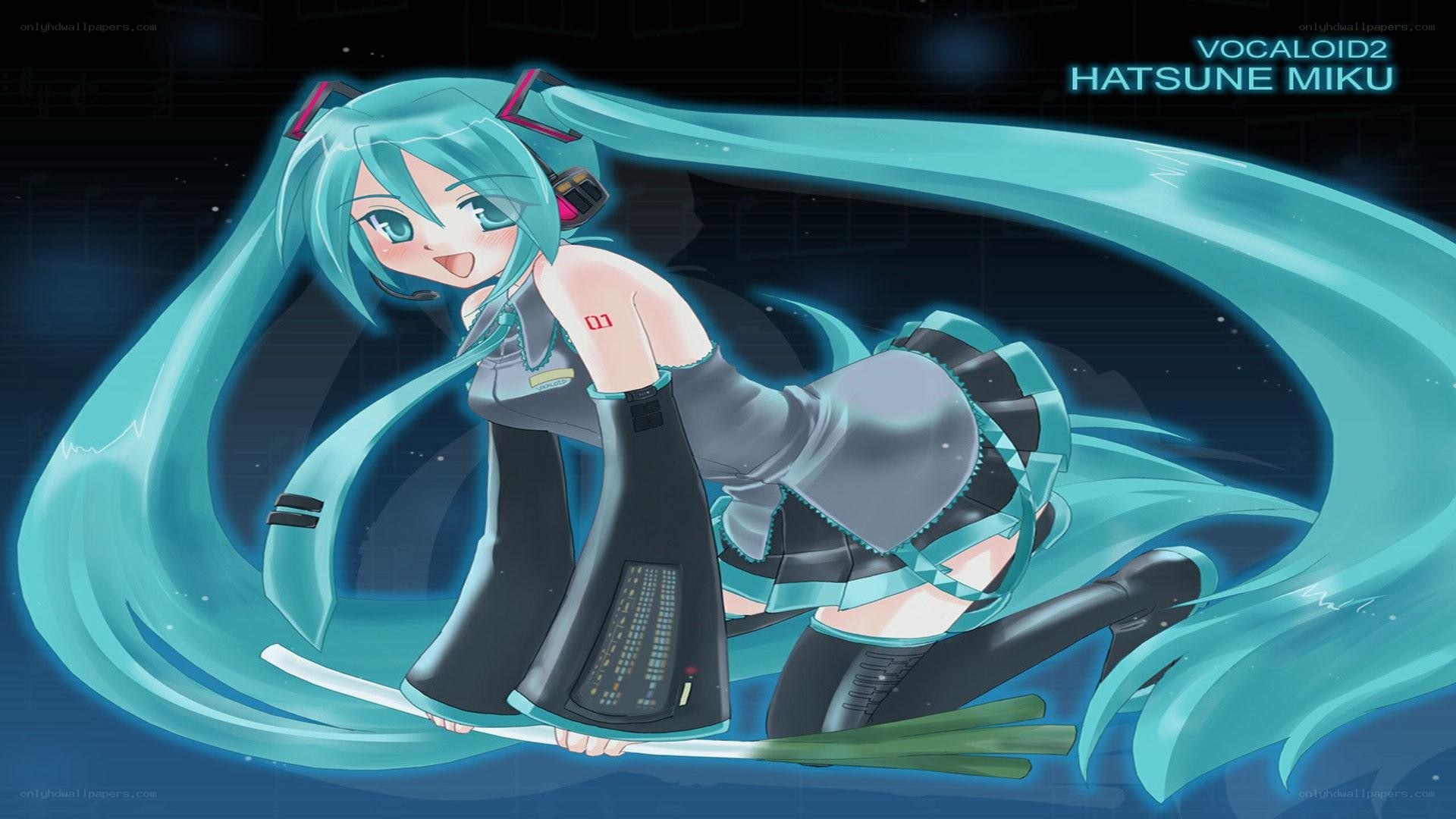 Hatsune Miku in a dynamic pose