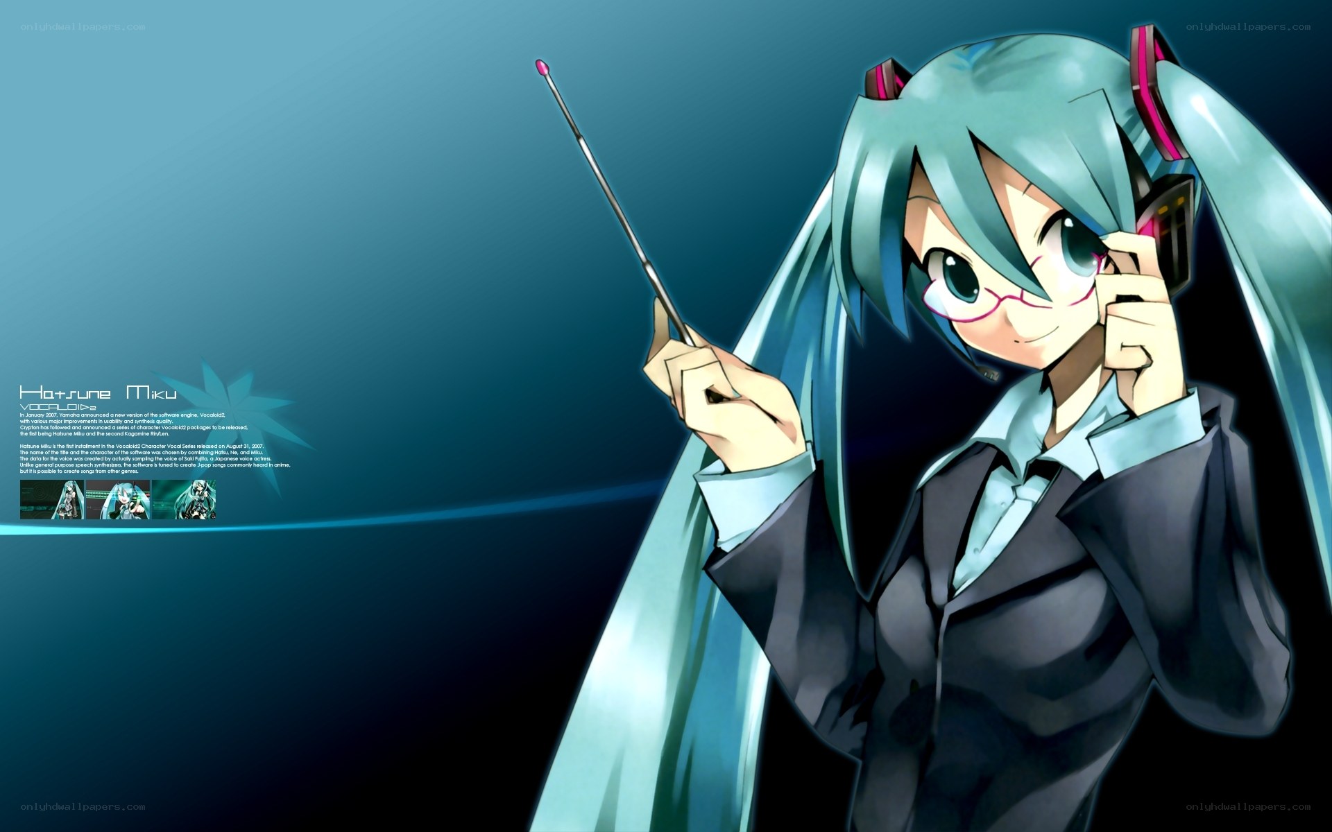Hatsune Miku in a suit