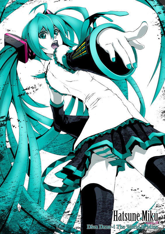 Hatsune Miku in action