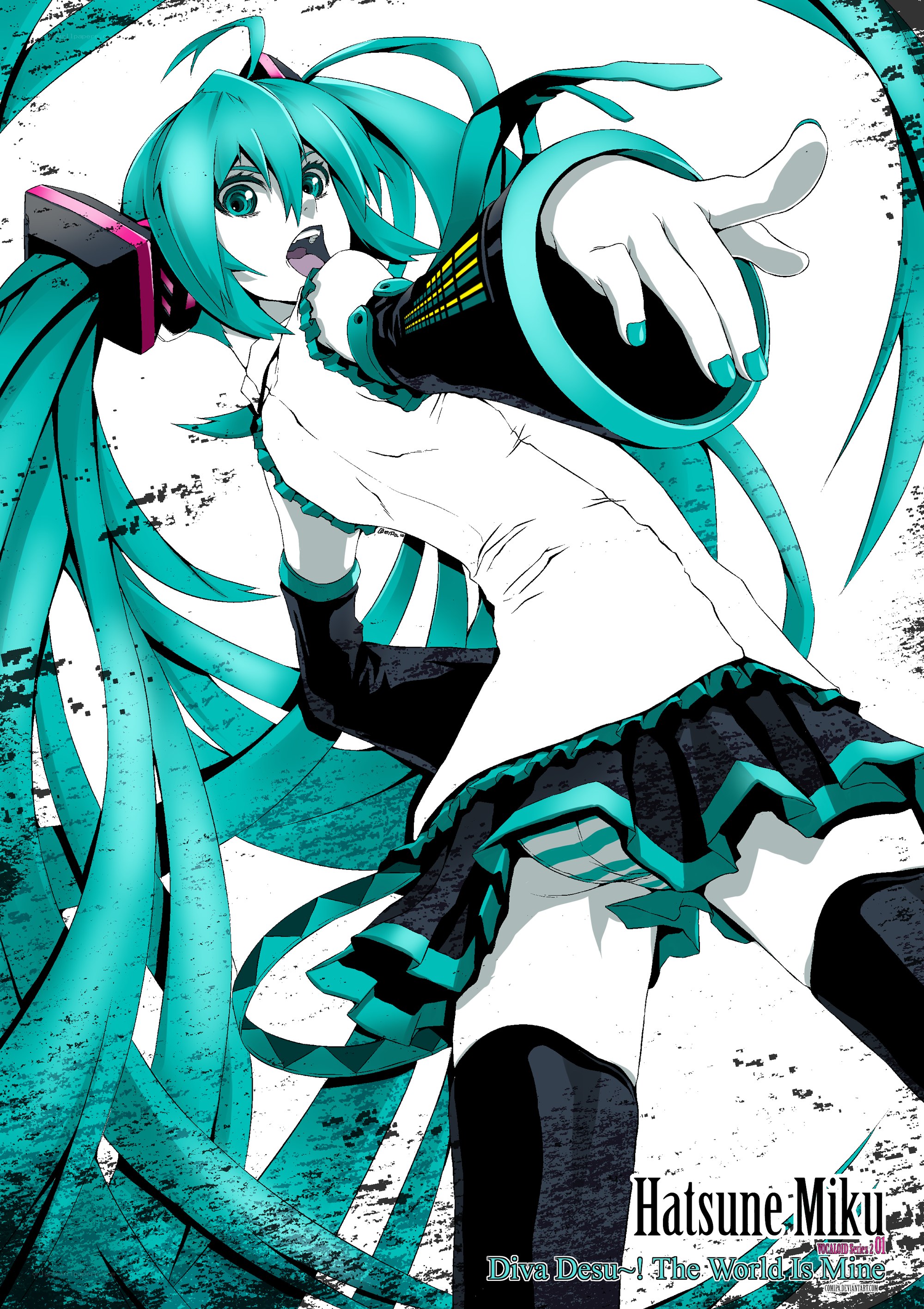 Hatsune Miku in action