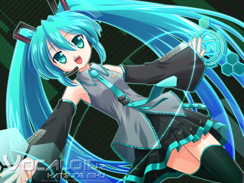 Hatsune Miku in action