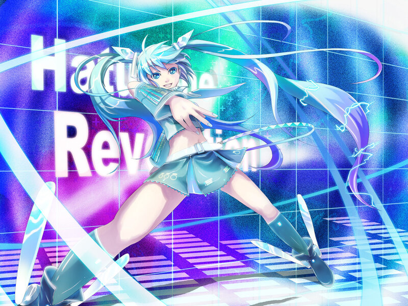 Hatsune Miku in action