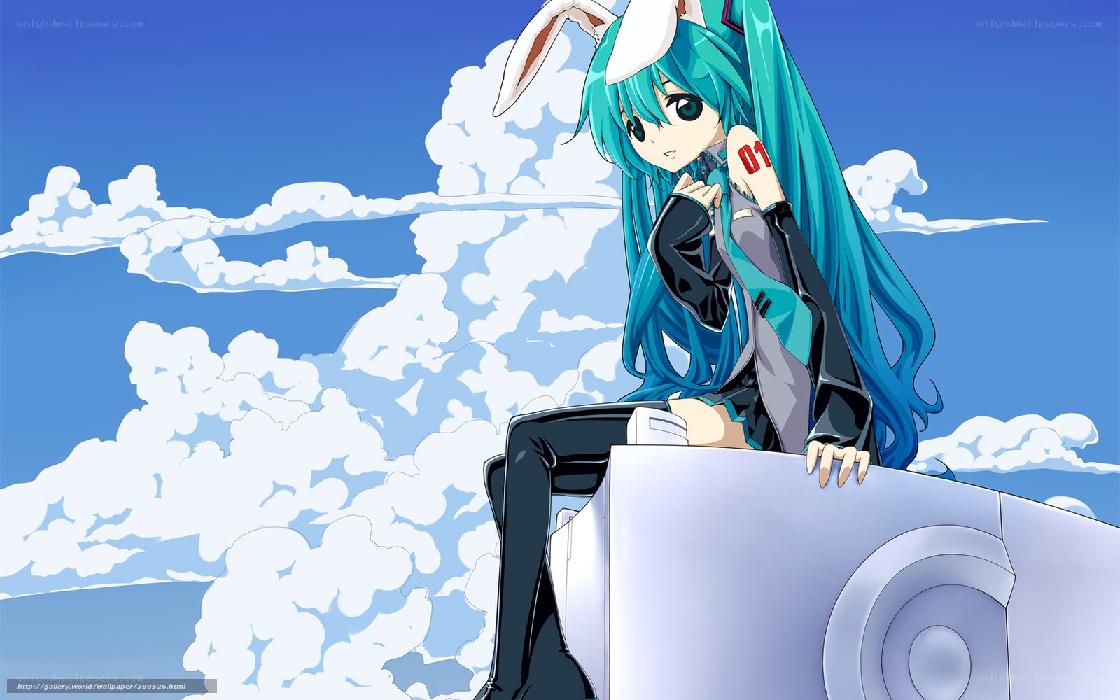 Hatsune Miku in bunny ears