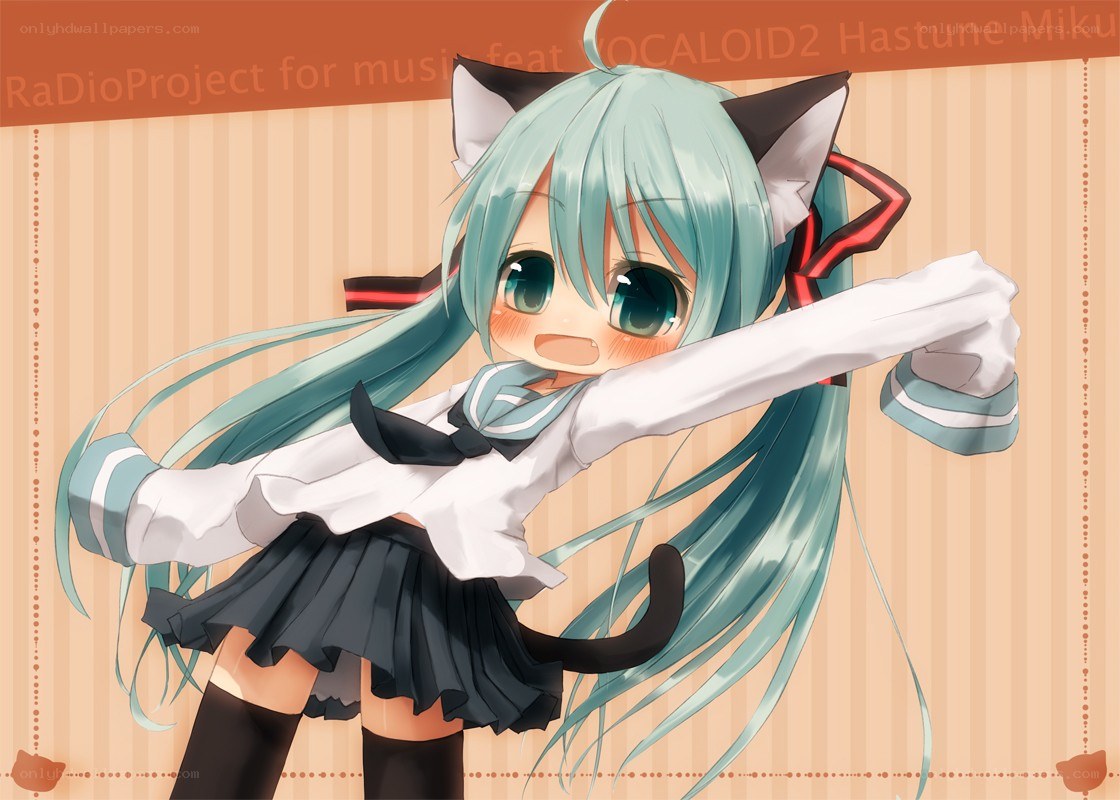 Hatsune Miku in cat ears