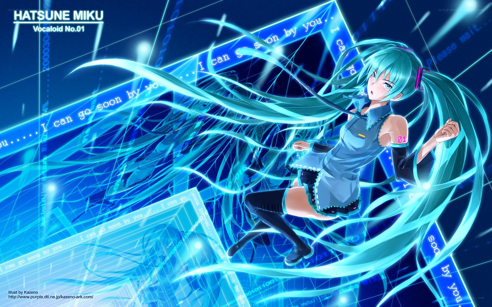 Hatsune Miku in digital space