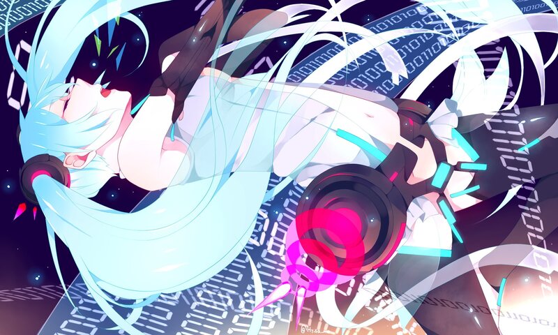Hatsune Miku in digital space