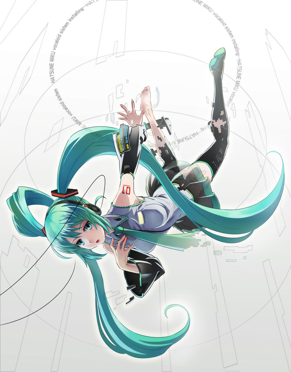Hatsune Miku in digital space
