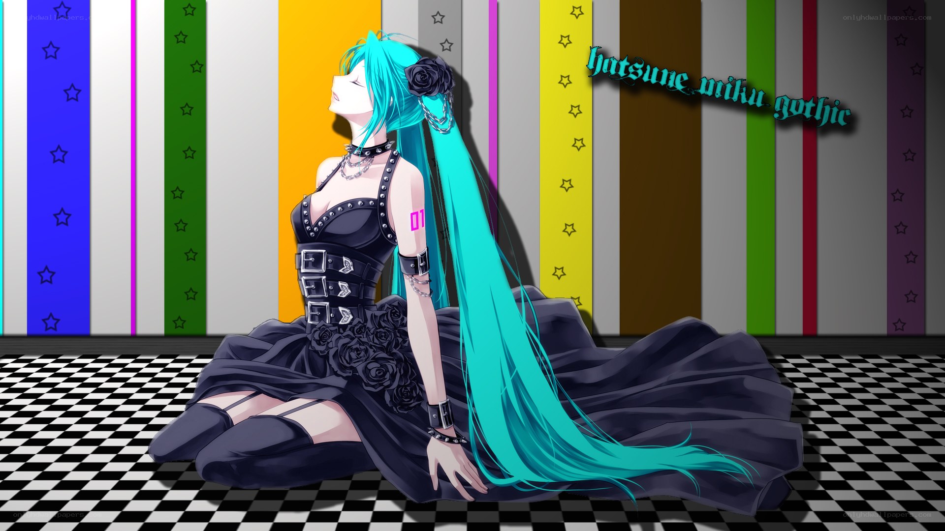 Hatsune Miku in gothic dress