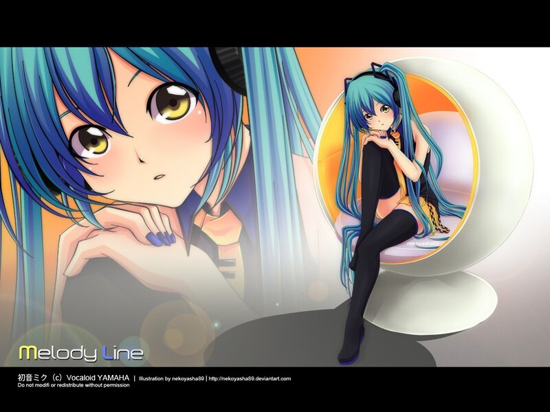 Hatsune Miku in Melody Line