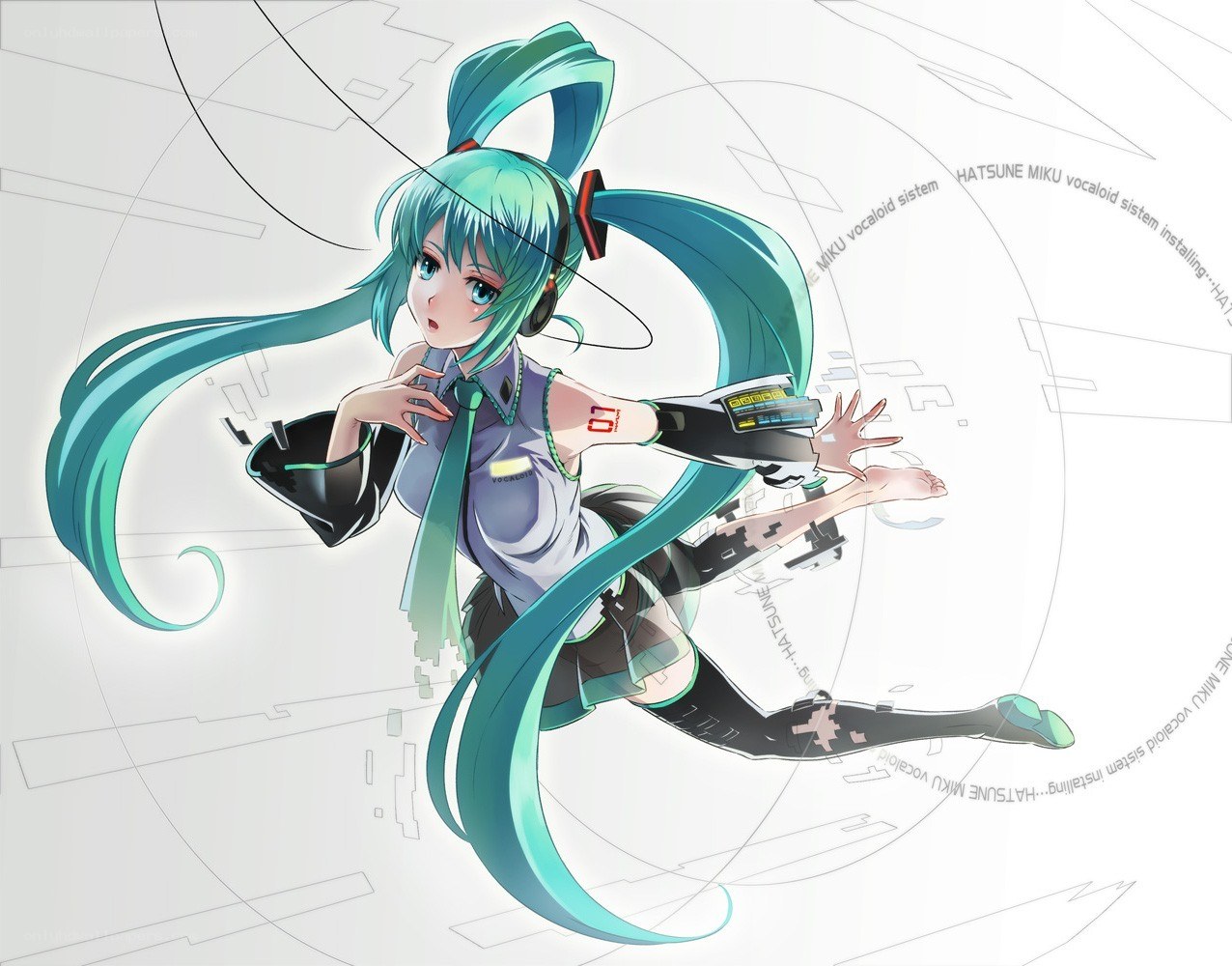 Hatsune Miku in motion